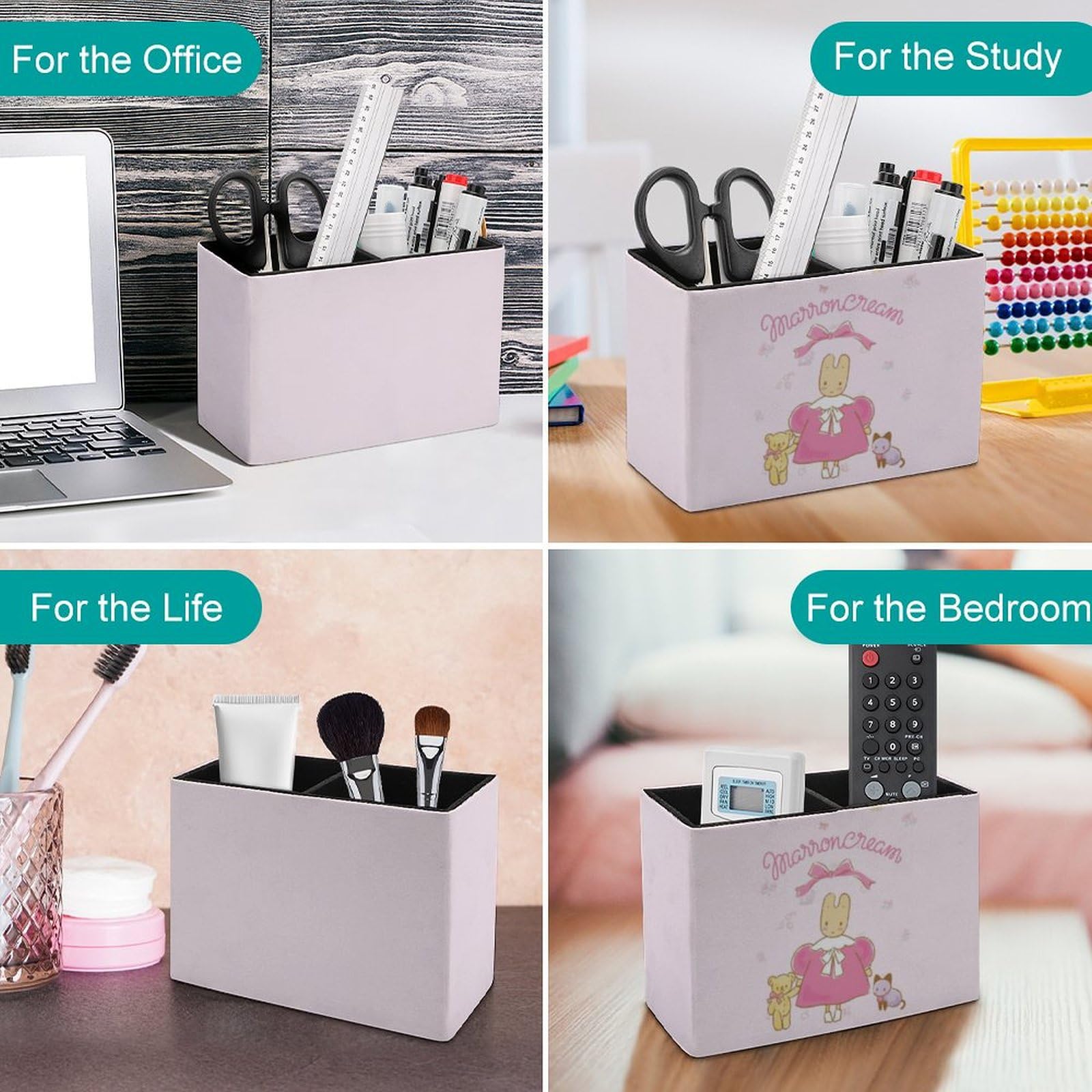 Amazon.co.jp: マロンクリーム ペン立て ペンスタンド 筆立て 筆収納